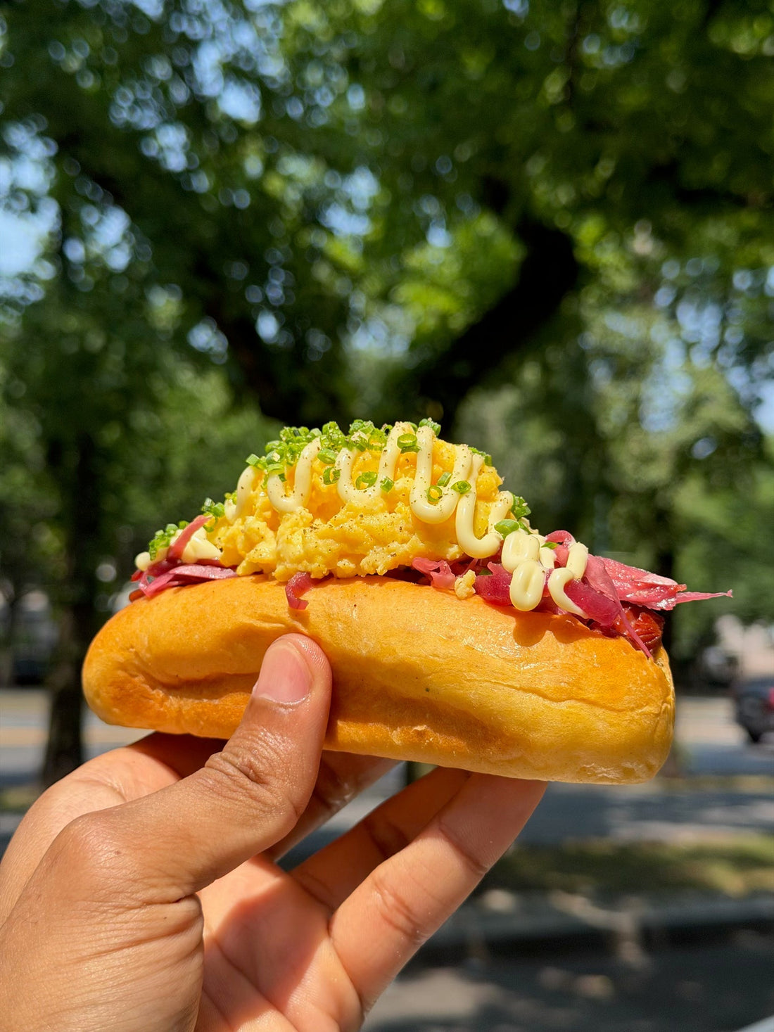 Hot Dog Egg and Cheese
