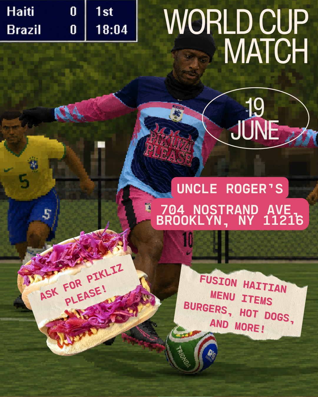 Pikliz Please Flyer for Uncle Rogers Collaboration